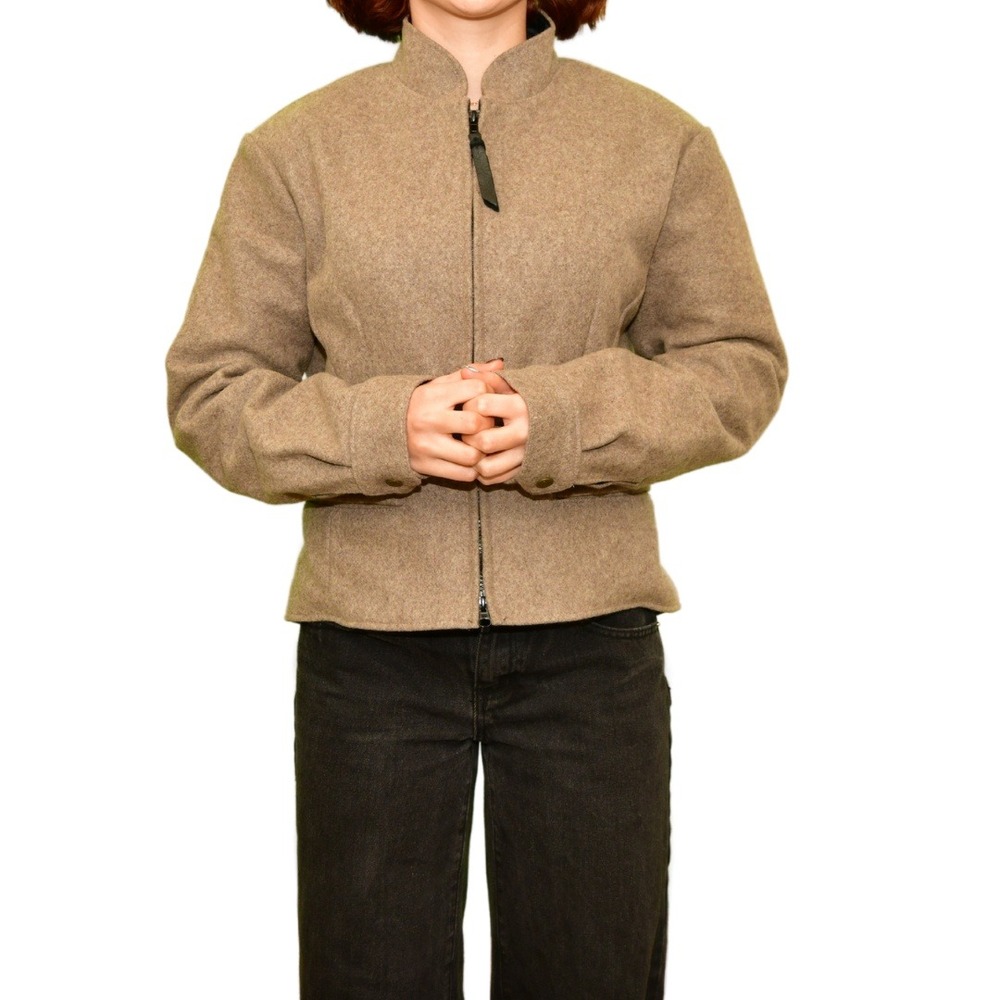 Schaefer Outfitter Beige Wool Jacket | Women's M | Made in USA - Picture 10 of 12